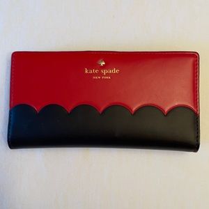 Kate Spade Kane Road Stacy - red & black wallet